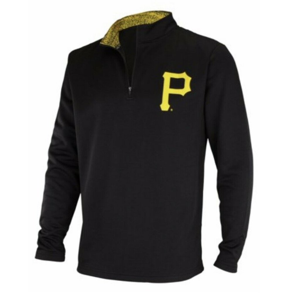 Zubaz Men Pittsburgh Pirates 1/4 Zip Fleece